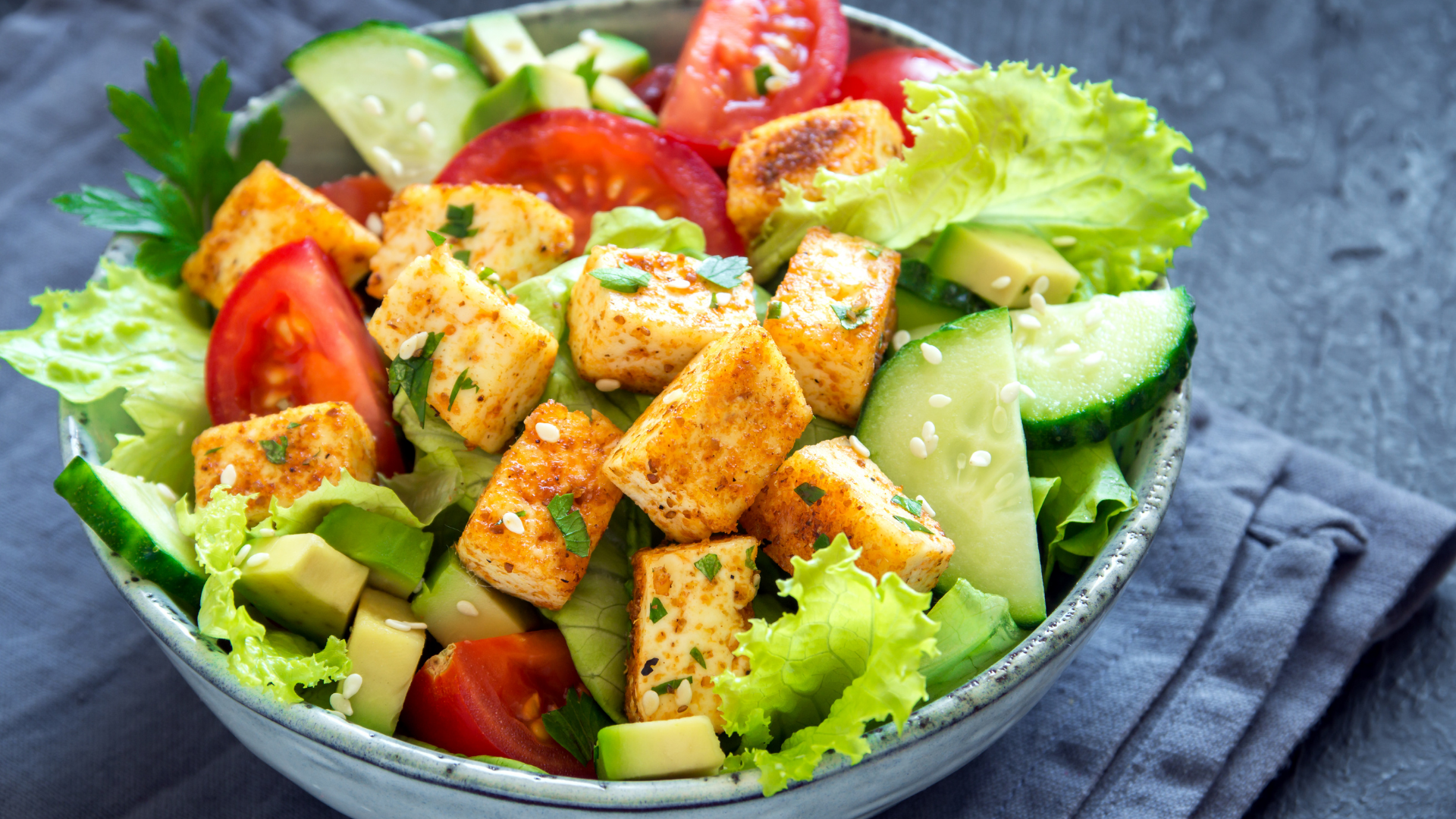 tofu salad bowl